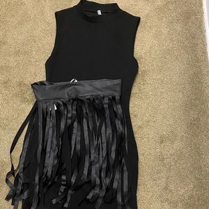 Black Spandex W/ Fridge Belt